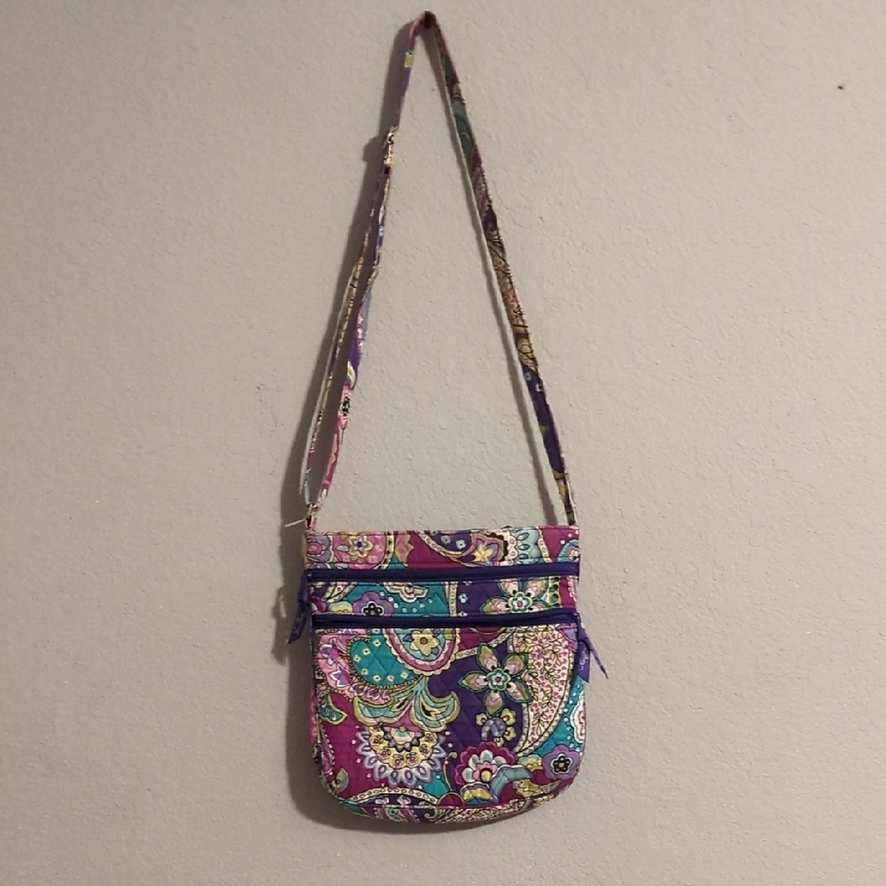 Purple Vera Bradley Crossbody With Matching Wallet
